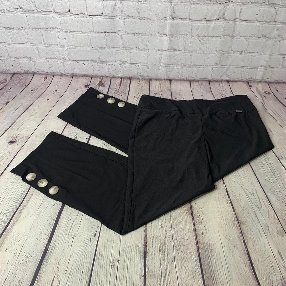 Up Thincredible Fit Black Button Pants